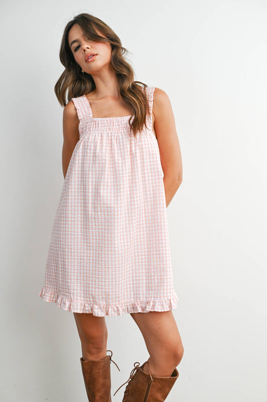 Coast Ruffle Mini Dress