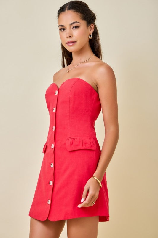 Ruby Strapless Mini Dress