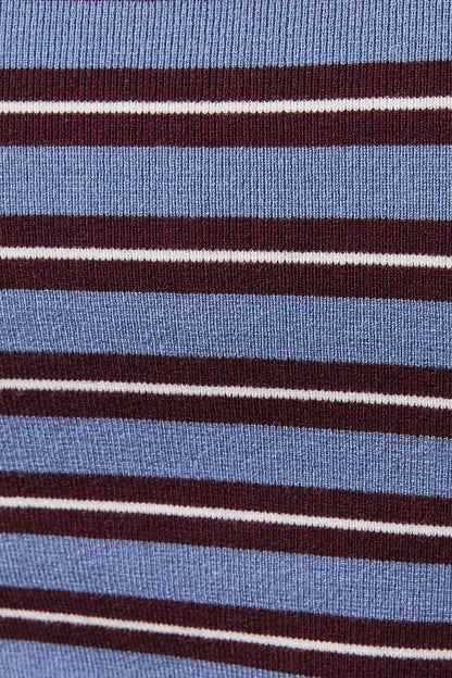 Slate Striped Mini Dress