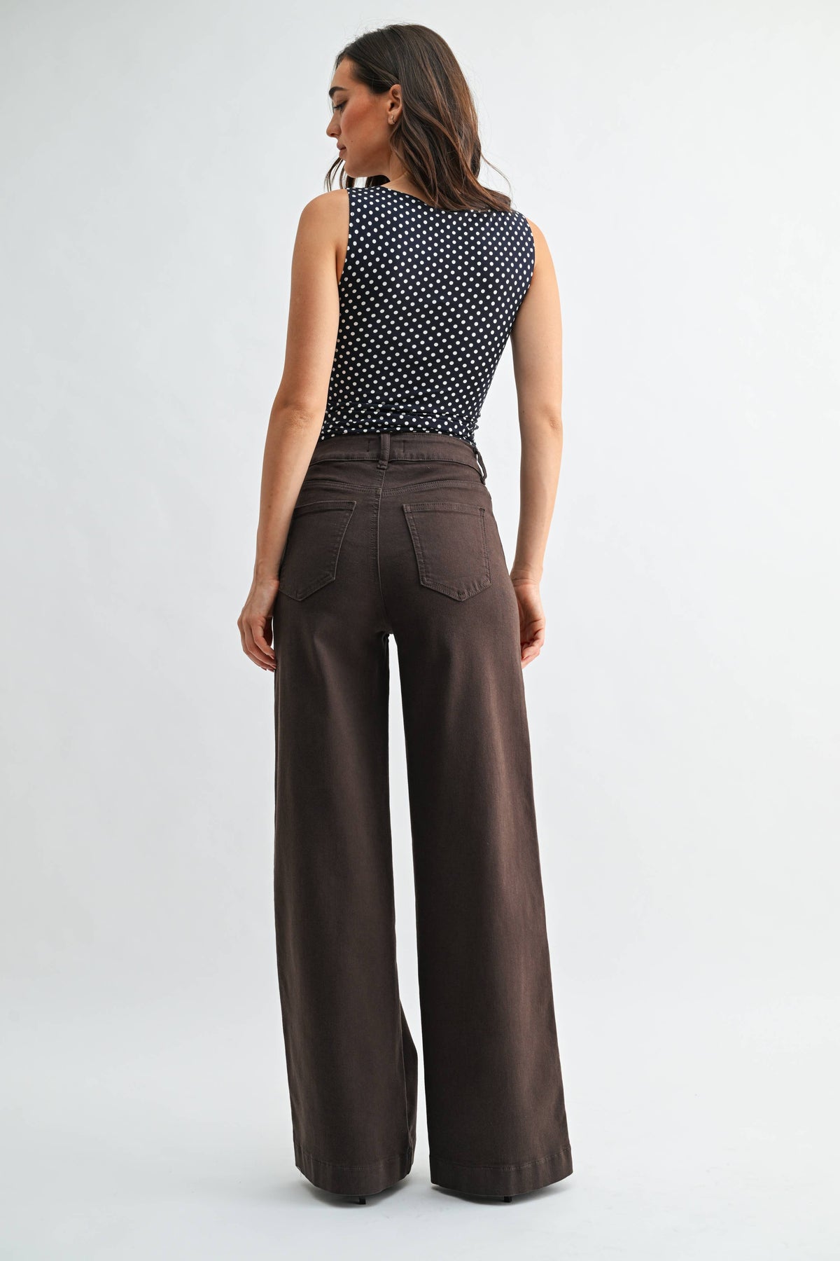 Chocolate Wide Leg Jeans