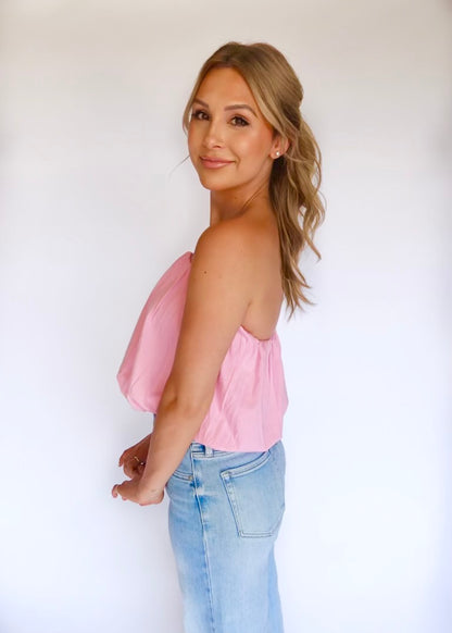 Paloma Bubble Top in Pink