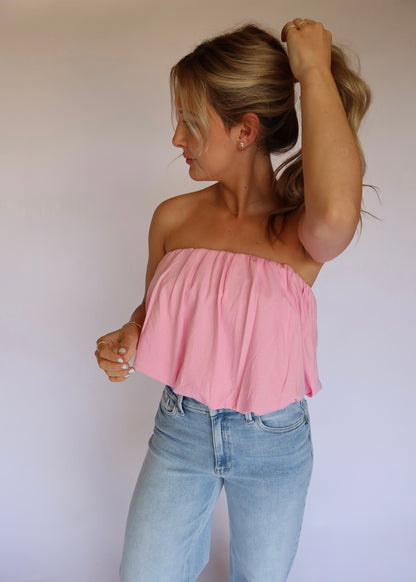 Paloma Bubble Top in Pink