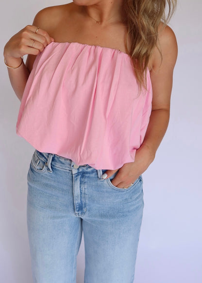 Paloma Bubble Top in Pink